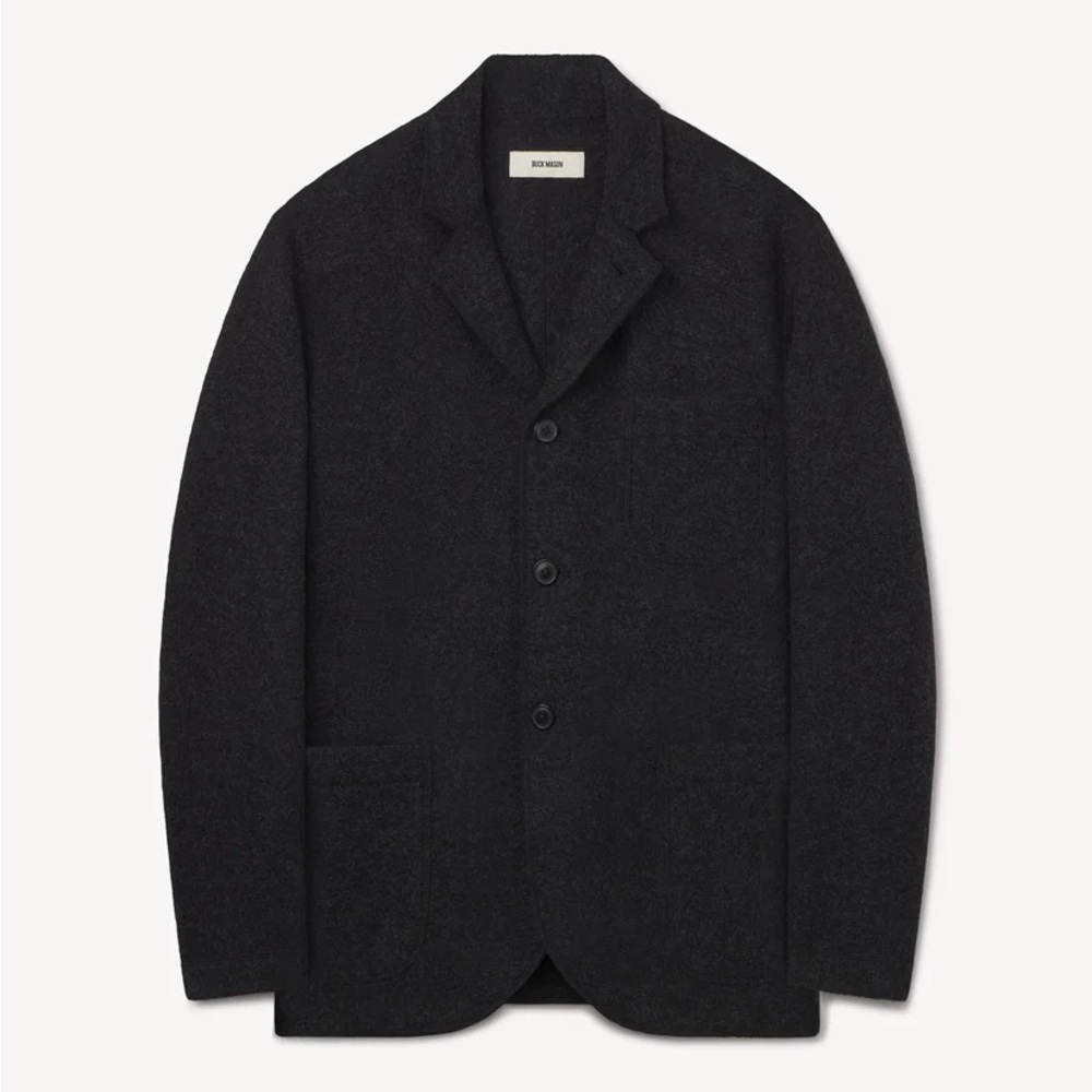 Brand new never worn with tags, buck mason chore coat, and charcoal